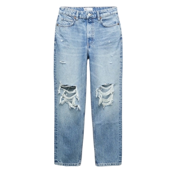 Zara Denim - Zara High Waisted Mom Jeans Sz 4 NWT